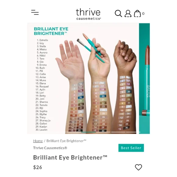 Lot Of 6 Thrive Eyeshadow Sticks - Picture 3 of 3